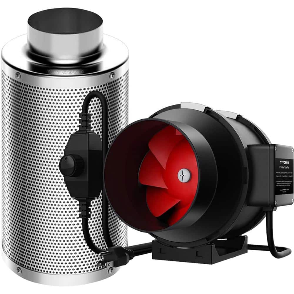 6 in. 390 CFM Inline Duct Fan with 6 in. x 18 in. Carbon Filter Odor Control System price history on PriceWatchPro