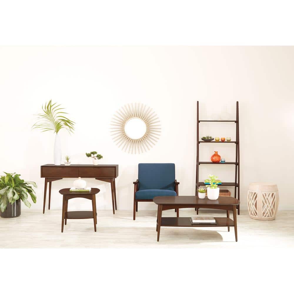 Copenhagen Mid-Century Modern Walnut Wood Accent Table