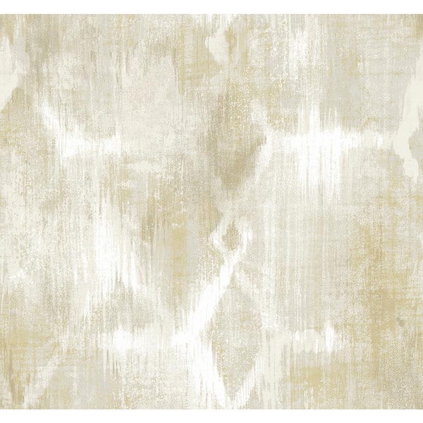 A-Street Prints Perspective Mustard Abstract Geometric Mustard Wallpaper Sample