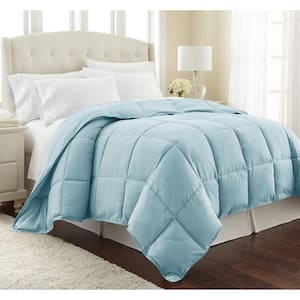 Vilano Down Alternative Blue Solid Twin/XL Microfiber Comforter