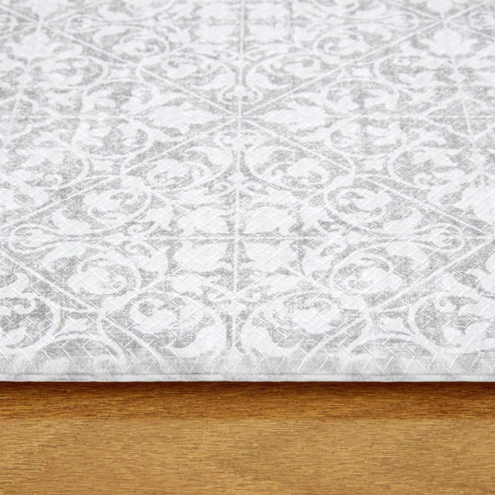 Comfort Plus Gray Memory Foam Anti-Fatigue Kitchen Mat