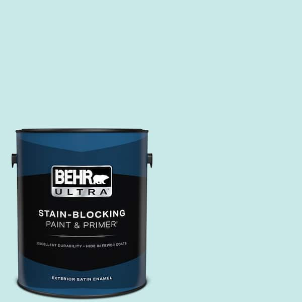 BEHR ULTRA 1 gal. #M460-1 Tahitian Sky Satin Enamel Exterior Paint & Primer