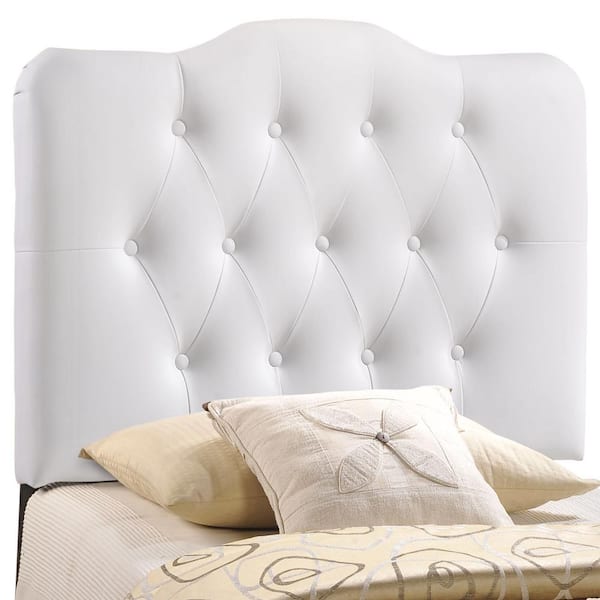 Modway Annabel Twin Upholstered Vinyl Headboard White
