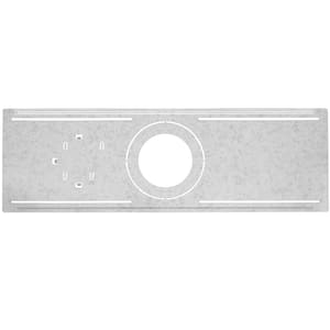 Rough-In Plate 4" & 6" Slim Downlight, New Construction Light Mounting Galvanized Steel Metal Plate w/ Notches (10-Pack)