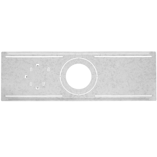 Maxxima Rough-In Plate 4" & 6" Slim Downlight, New Construction Light Mounting Galvanized Steel Metal Plate w/ Notches (10-Pack)