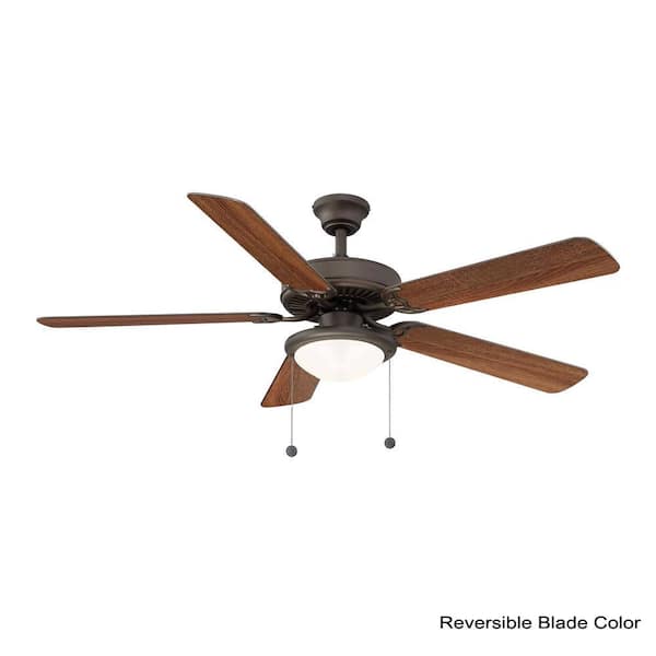 PRIVATE BRAND UNBRANDED Trice 52 in. LED Espresso Bronze Ceiling