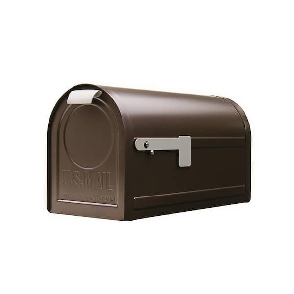Architectural Mailboxes Northpointe Venetian Bronze, Large, Steel, Post Mount Mailbox