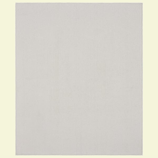 Garland Rug Gramercy 6 ft. x 9 ft. White Plush Bathroom Carpet