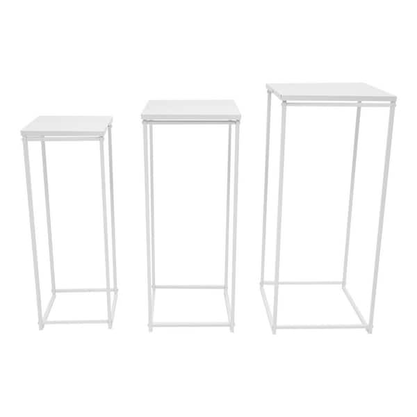 YIYIBYUS 24 in. x 26 in. x 28 in. Tall Indoor/Outdoor White Metal