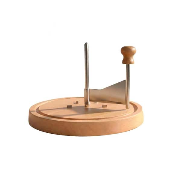 Cheese Curler Wheel, Cheese Shaver with Sharp Blade, Wood Base, Suitable for Restaurants, Cafes, Dessert Shops