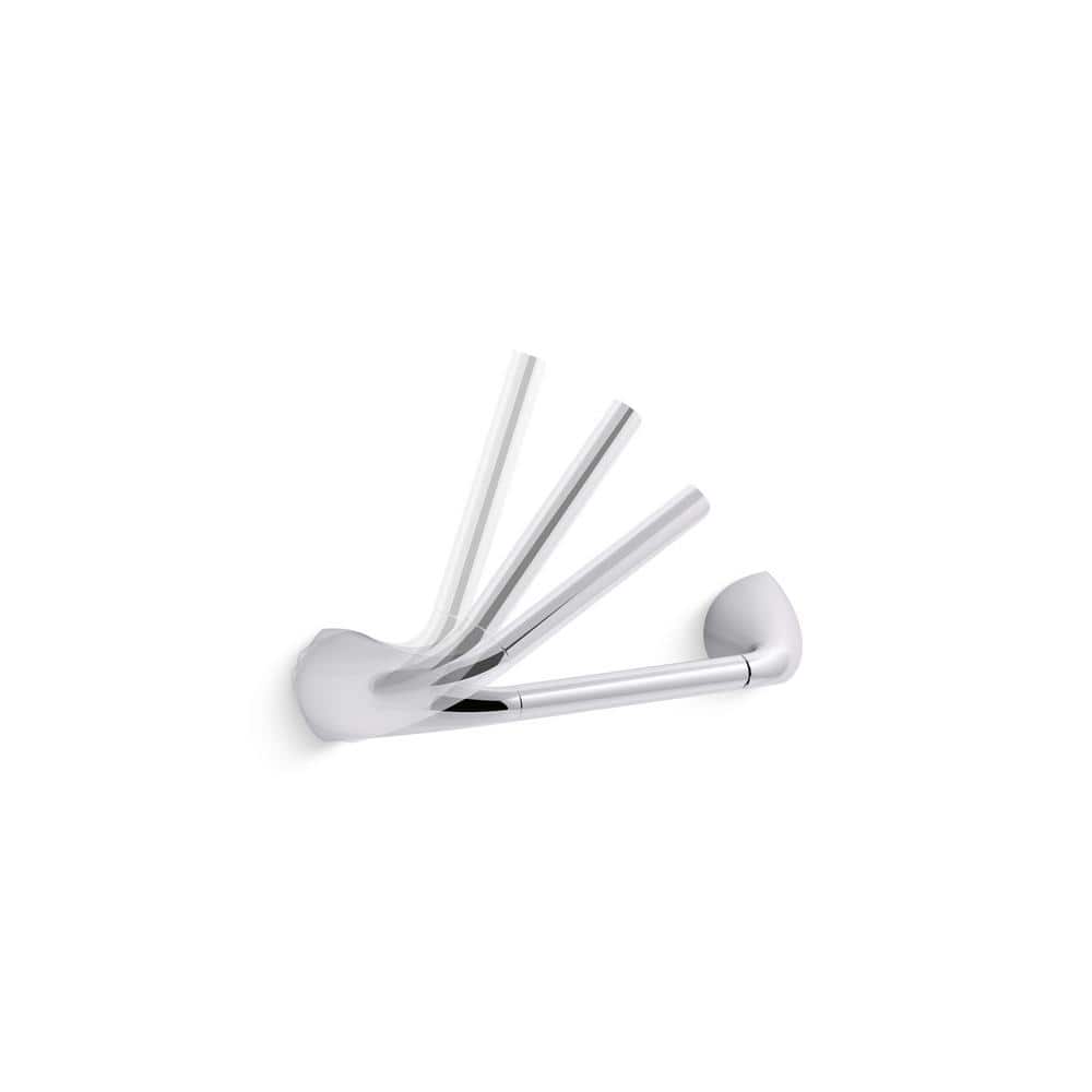 Polished Chrome Pivoting Toilet Paper Holder