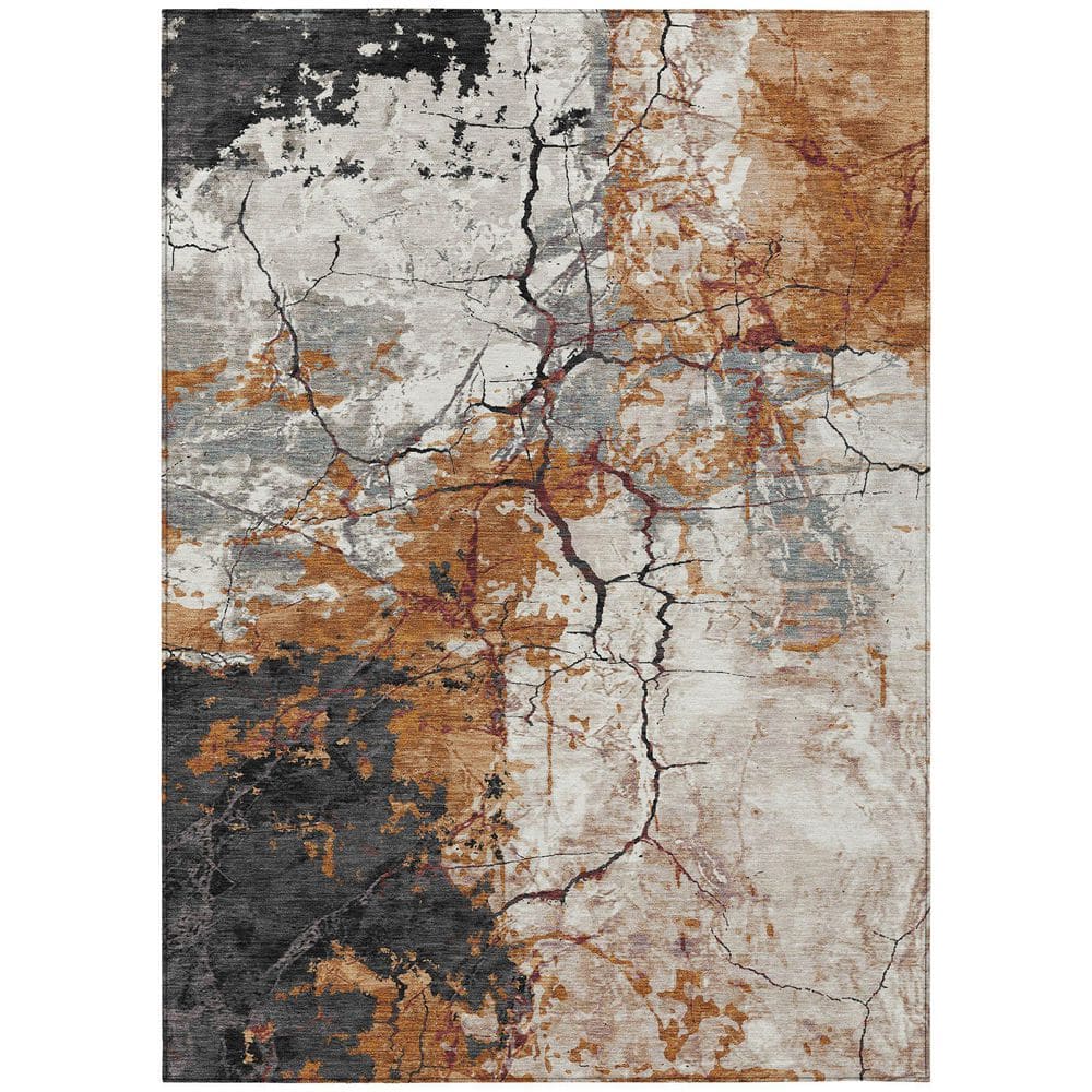Chantille Machine Washable Indoor/Outdoor Abstract ACN2431 Paprika 5 ft. x 7 ft. 6 in. Area Rug price history on PriceWatchPro
