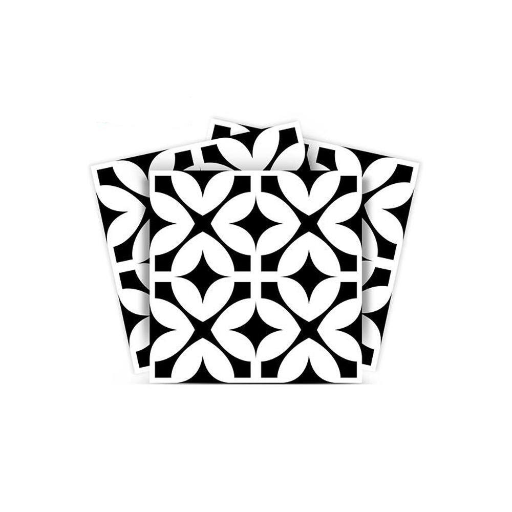 Black and White BKW5 7 in. x 7 in. Vinyl Peel and Stick Tile (24 Tiles, 8.17 sq. ft./pack) price history on PriceWatchPro