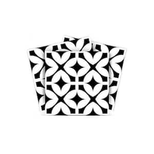 Black and White BKW5 7 in. x 7 in. Vinyl Peel and Stick Tile (24 Tiles, 8.17 sq. ft./pack)