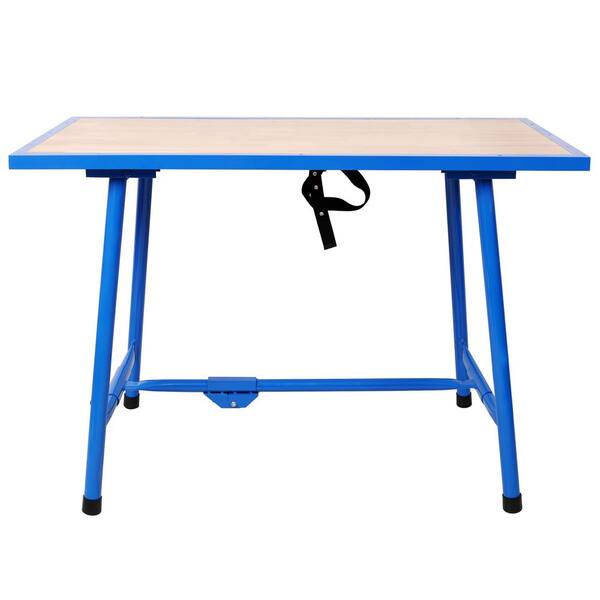 Foldable Work Bench, 47 in. x 24.5 in. Heavy-Duty Workshop Table