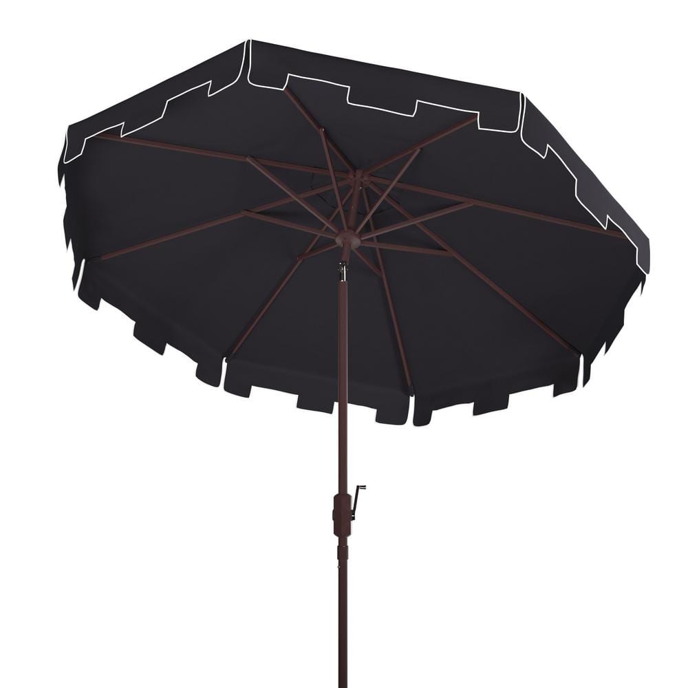 Zimmerman 11-Foot Navy and White Aluminum Market Umbrella