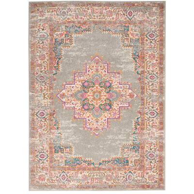 Passion Grey 5 ft. x 7 ft. Persian Vintage Area Rug