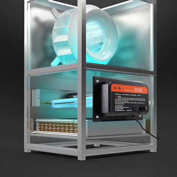 HVAC Air Purifier Whole House, 72W 16in., UV UVC Light in Duct for Ac Duct, 2 Replacement Bulb, for Ac Systems