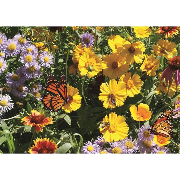 EARTH SCIENCE 2 lbs. Pollinator All-In-One Wildflower Mix with Seed, Plant  Food and Soil Conditioners 12136 - The Home Depot