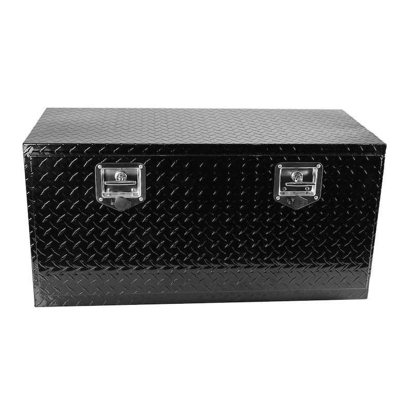 48 Gal. Aluminum Deck Box, Tread Toolbox with Lock