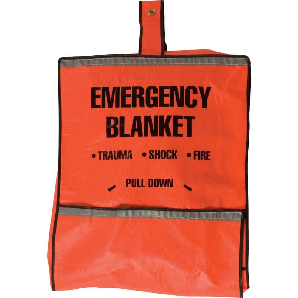 Safety Flag Emergency Fire Blanket And Pouch 8025 The Home Depot