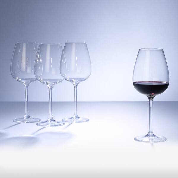 STORSINT Red wine glass, clear glass, Height: 9 Package quantity: 6 pack -  IKEA