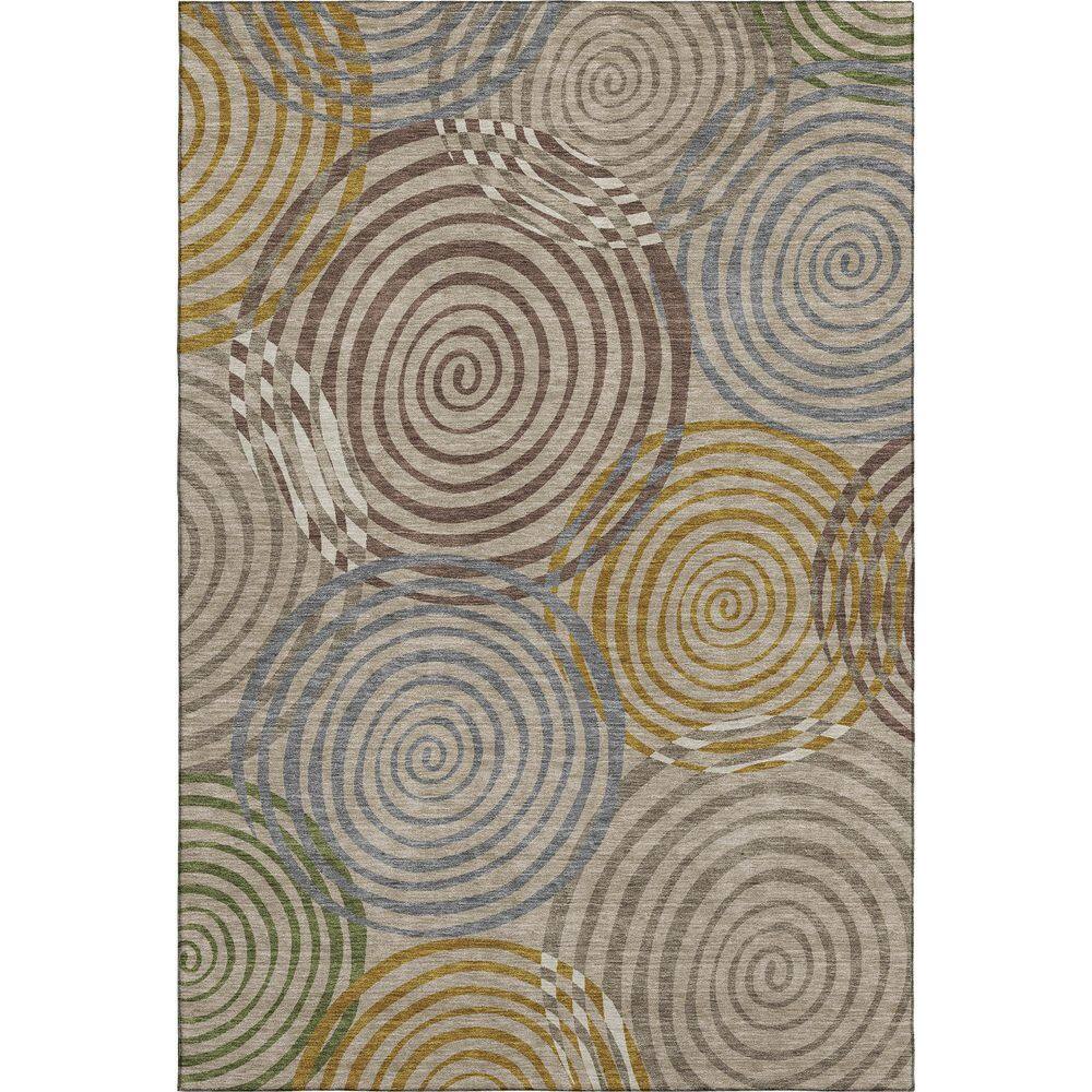 Mayfield Premium Machine Washable Abstract AMF2435 Beige 3 ft. x 5 ft. Area Rug price history on PriceWatchPro