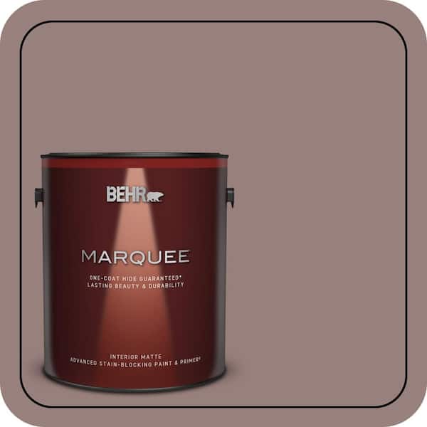 BEHR MARQUEE 1 gal. #N130-5 Mystere One-Coat Hide Matte Interior Paint & Primer