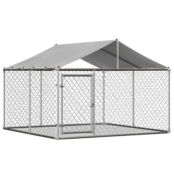9.8 ft. x 9.8 ft. x 5.9 ft. (Wall 4.4 ft. H) Outdoor Large Dog Kennel Pet Playpen Poultry Cage Dog Exercise Pen