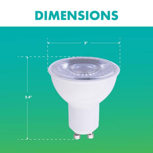 LOVELED 4W LED Dimmable Bulbs - 10 Pack | GU10 Or MR16 | High Quality 5050 SMD, Warm White