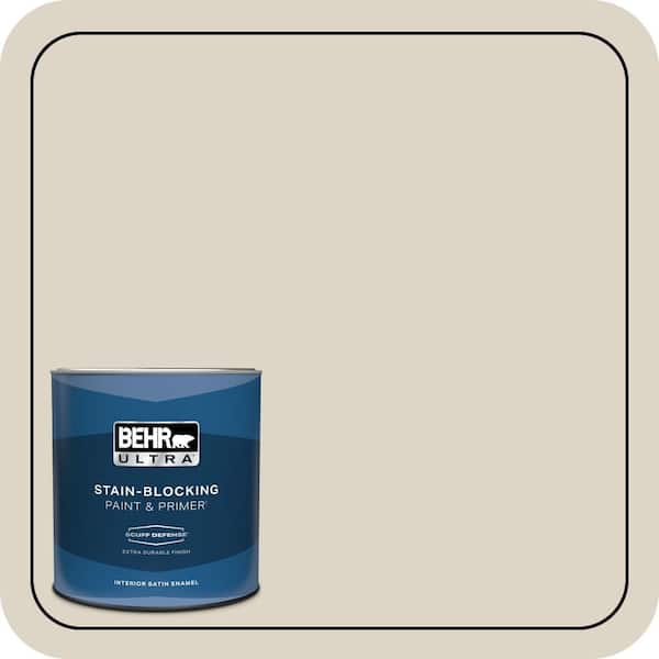 BEHR ULTRA 1 qt. #ECC-43-1 Sonoran Sands Extra Durable Satin Enamel Interior Paint & Primer
