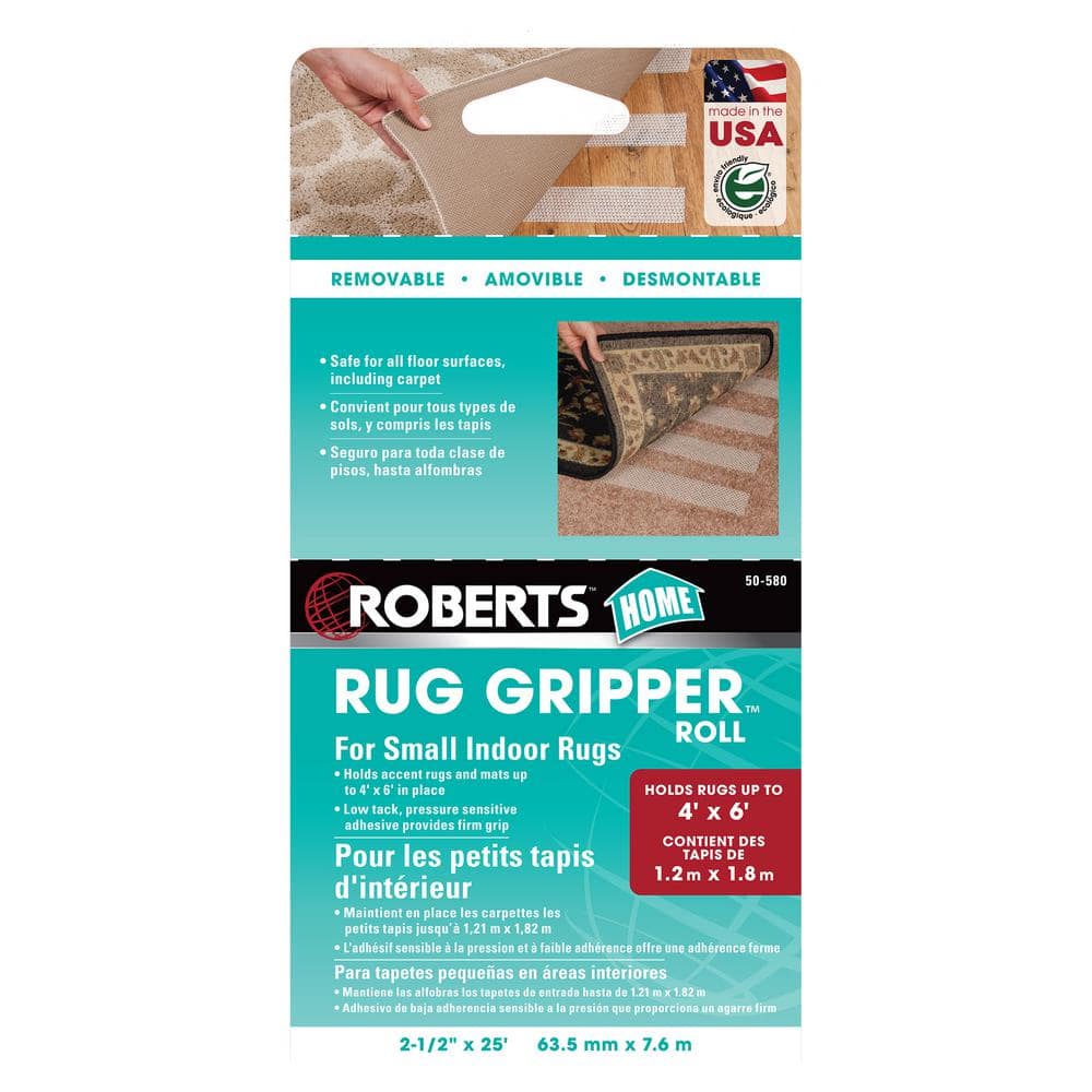 Blue Anti-Slip Rug Gripper Tape for Carpets, 2.5" x 25 ft