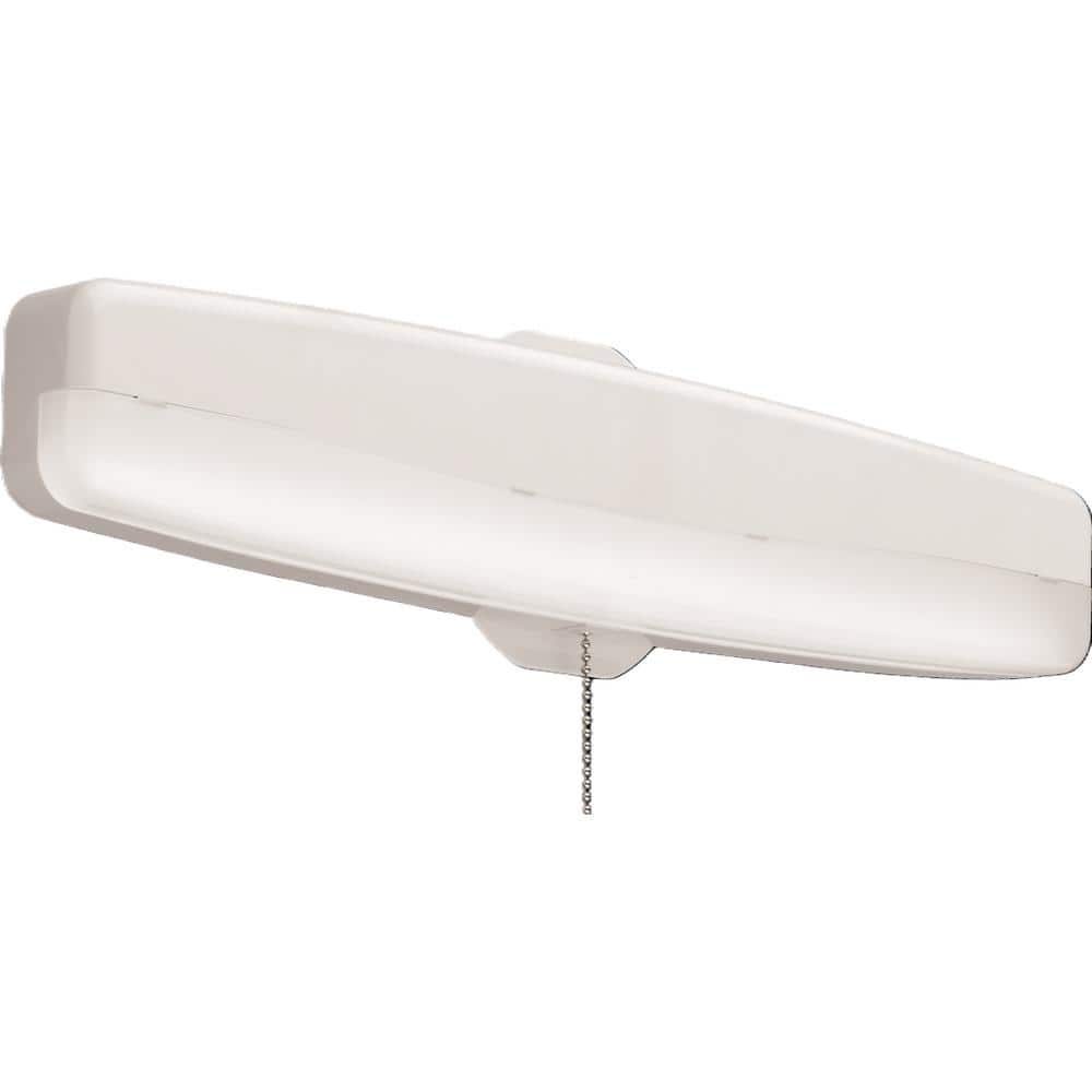 Sleek White Brushed Nickel LED Energy Star Flush Mount Light