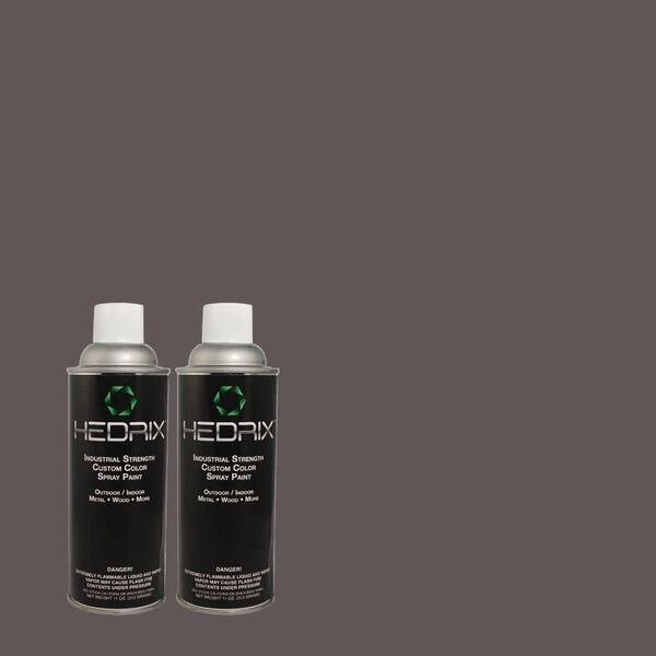 Hedrix 11 oz. Match of MQ5-10 Secret Society Low Lustre Custom Spray Paint (2-Pack)