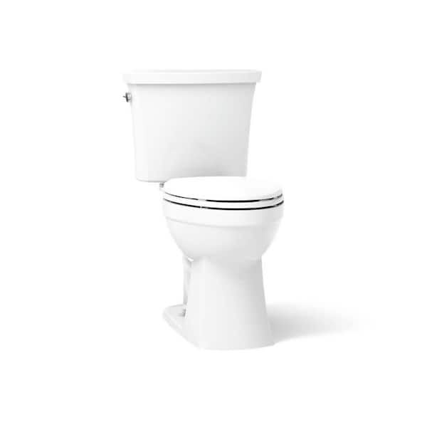 Kelston 12 in. Rough In 2-Piece 1.28 GPF Single Flush Elongated Toilet in White Seat Not Included