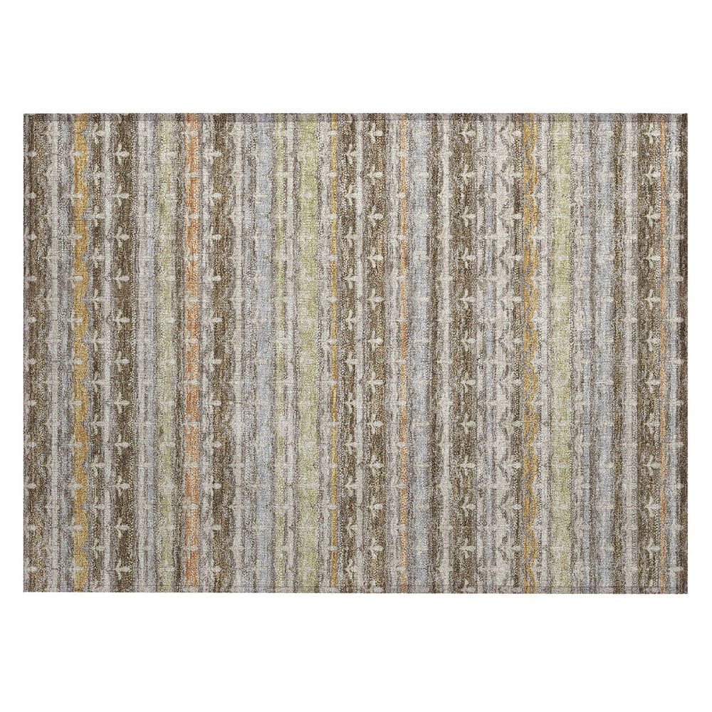Chantille Machine Washable Indoor/Outdoor Abstract ACN2479 Chocolate 2 ft. x 3 ft. Area Rug price history on PriceWatchPro