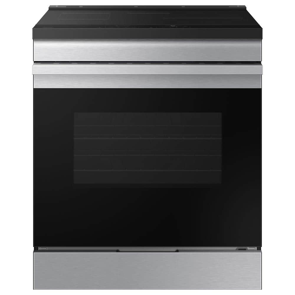 Samsung Bespoke 30 in. 6.3 cu.ft. 4 Burner Element Smart Slide-In Induction Range w/ AirFry in Stainless Steel