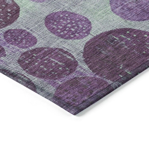 Chantille Machine Washable Indoor/Outdoor Abstract ACN1899 Purple 10 ft. x 14 ft. Accent Rug