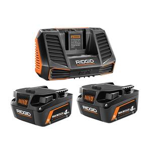 18V Lithium-Ion MAX Output (2) 4.0 Ah Batteries and Charger Kit