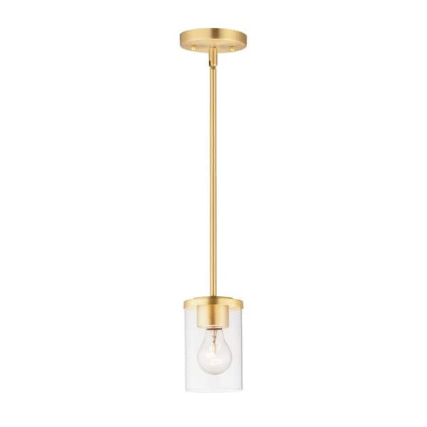 Maxim Lighting Corona 1-Light Brass Mini Pendant Light