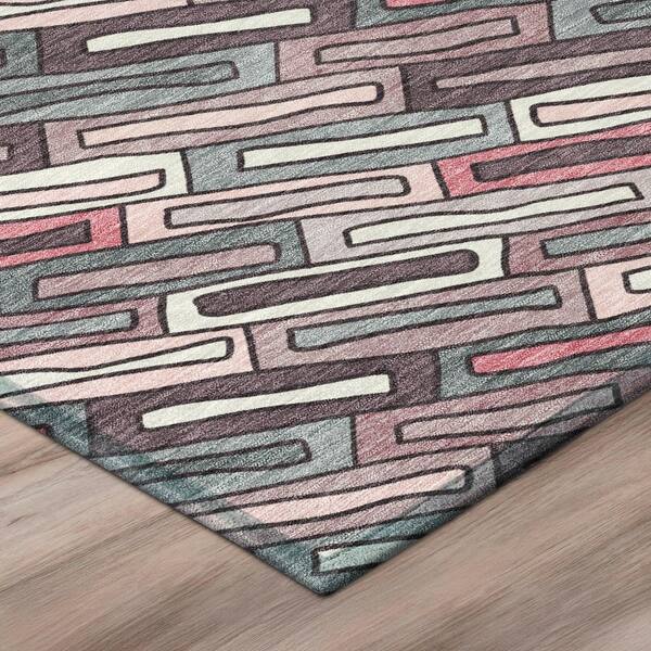 Chantille Machine Washable Indoor/Outdoor Abstract ACN3055 Blush 2 ft. x 3 ft. Accent Rug