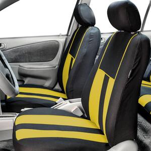 Striking Striped 47 in. x 23 in. x 1 in Seat Covers - Front Set