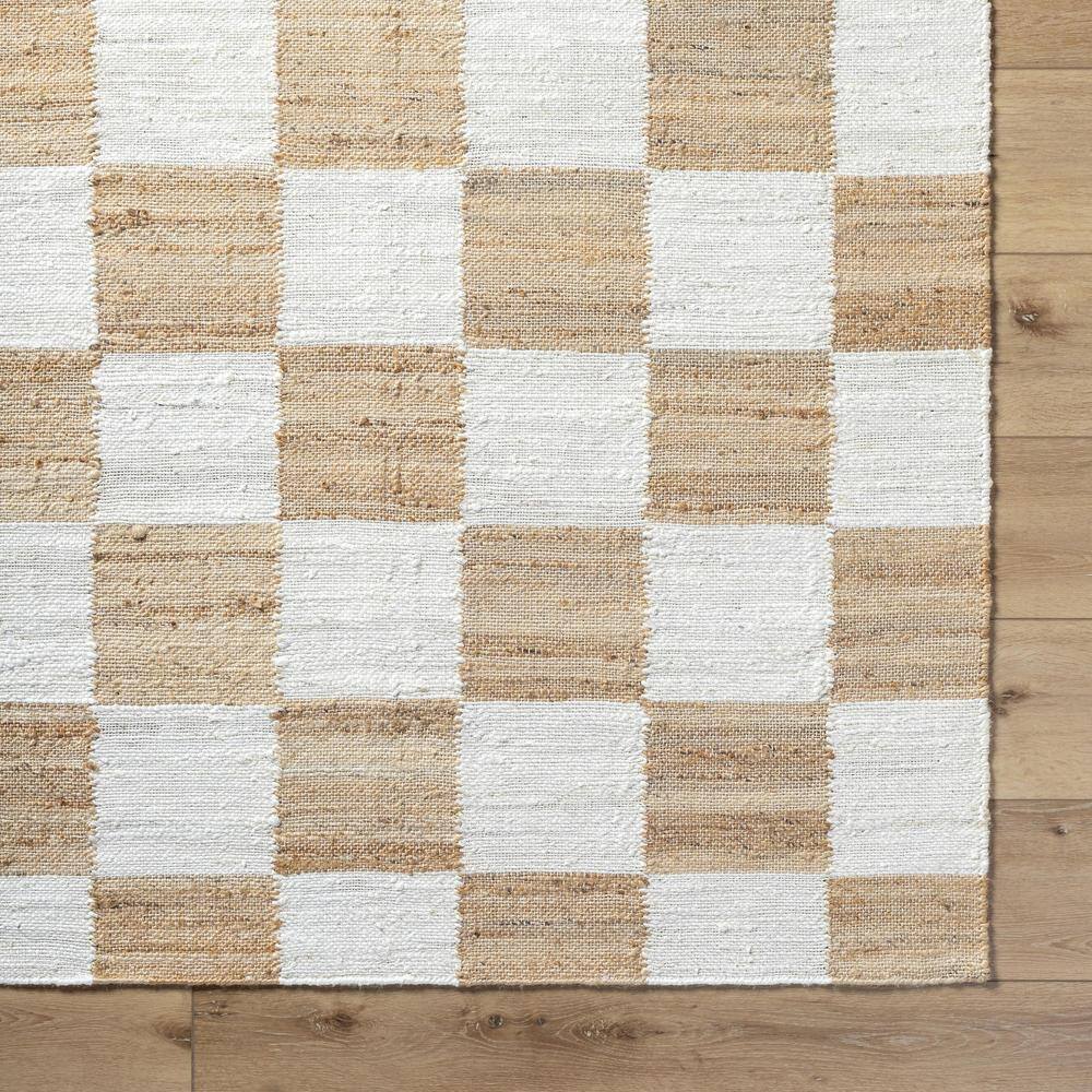 Handmade Gray and Beige Viscose Chenille Rectangular Area Rug