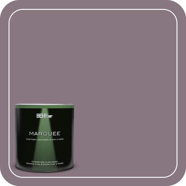BEHR MARQUEE 1 qt. #ECC-18-3 Blooming Wisteria Semi-Gloss Enamel Exterior Paint & Primer