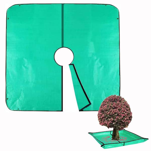 KIWDZFU Pruning Tarp 78.7 x 78.7 Waterproof Landscape Tarp