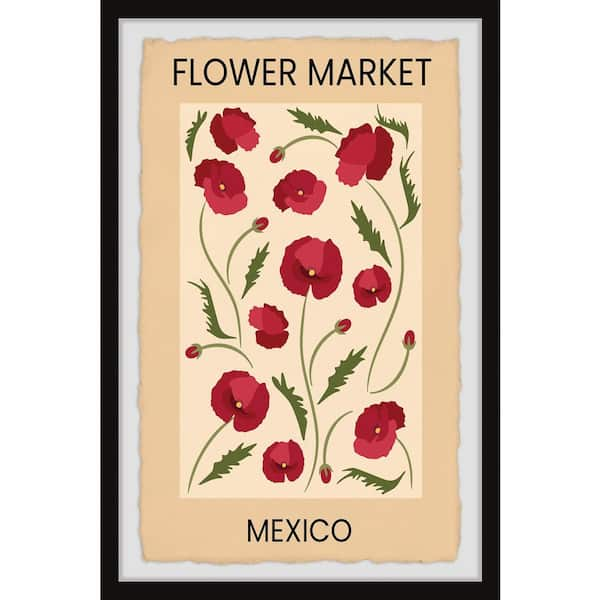 Wall Art Print, Mexican floral décor