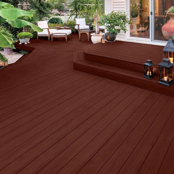 How do we stain our Redwood Deck? 