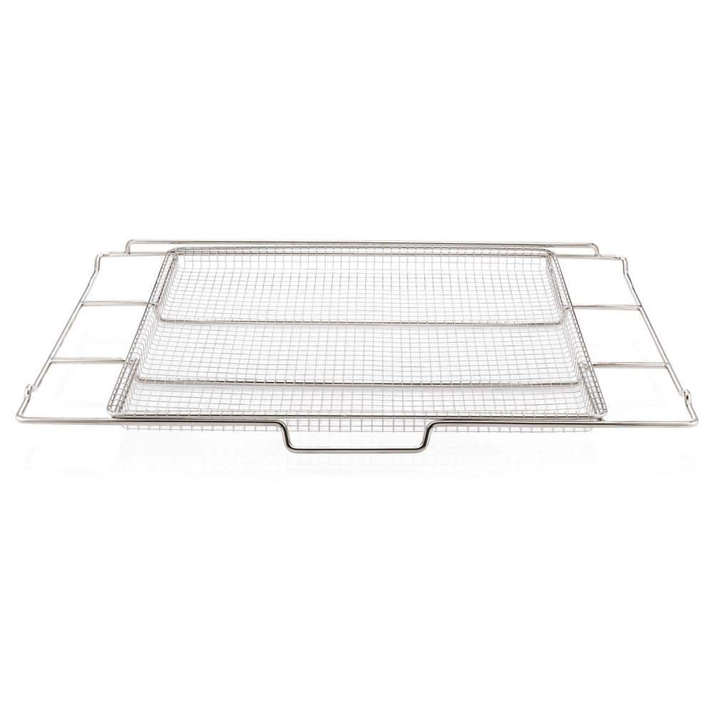  Air Fry Basket Oven Rack Compatible With Frigidaire Oven Air  frying basket: 18.4 x 15.3 x 0.8, oven rack: 24.1 x 15.3. : Home & Kitchen