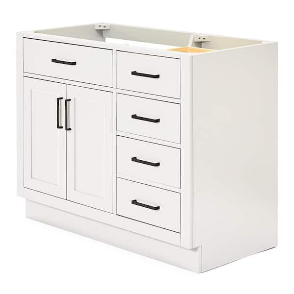 Hepburn 42 in. W x 21.5 in. D x 34.5 in. H Bath Vanity Cabinet without Top in White