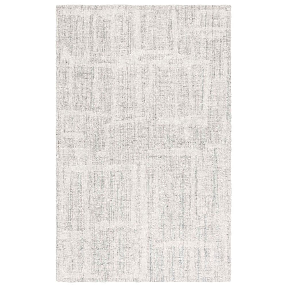 Abstract 5 ft. x 8 Gray/Ivory Geometric Area Rug price history on PriceWatchPro